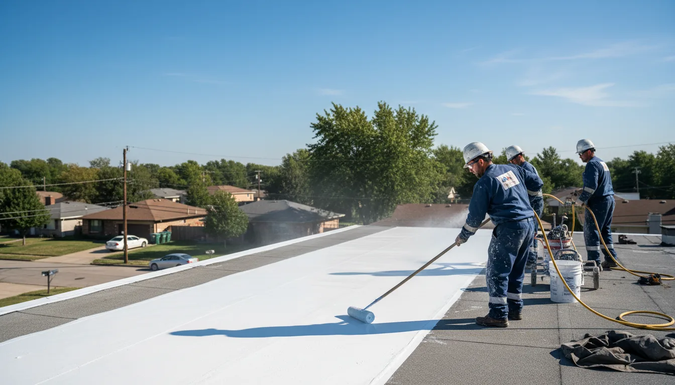 Commercial roof coating in Farnham, VA near me